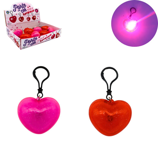 PORTE CLE COEUR LUMINEUX X12PCS (BG18705) 576