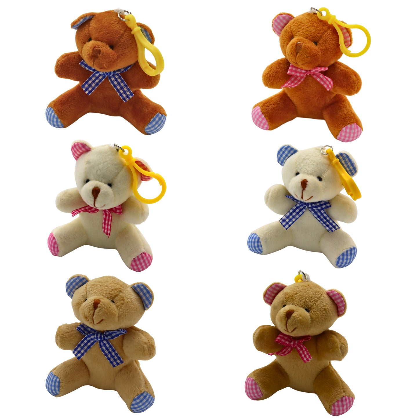 PORTE CLE OURS PELUCHE NOEUD X24 PCS (BG18774) 576