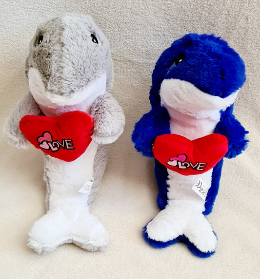 PELUCHE DAUPHIN COEUR X6PCS (TF18928) 48