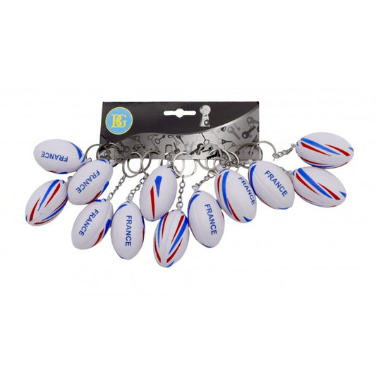 PORTE CLE BALLON DE RUGBY X12PCS (BG19122)