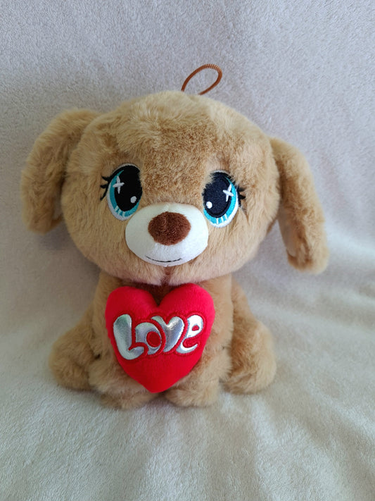 PELUCHE CHIEN COEUR 21 CM (MJ40805) 60