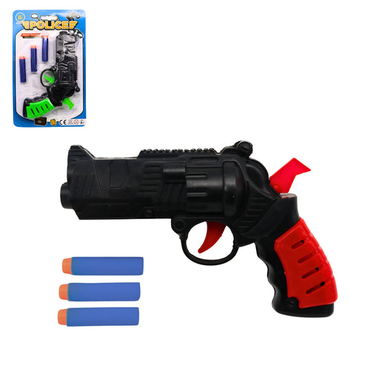 PISTOLET COLT 18 CM 3 FLECHES MOUSSES (BG21484) 24/144