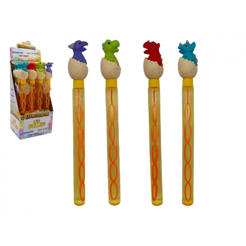 BULLE BATON OEUF DINO 37CM 120ML X12PCS (BG21743) 144