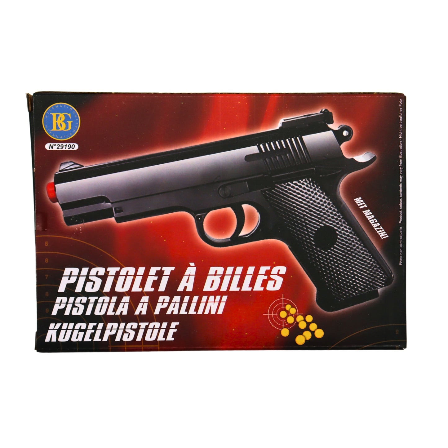 PISTOLET BILLES 20CM ENFANT (BG29190) 60/30