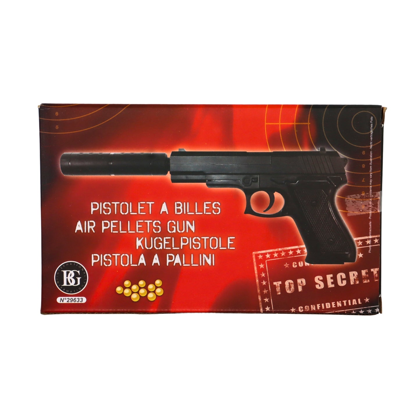 PISTOLET BILLES AVEC SILENCIEUX (BG29633) 60/120