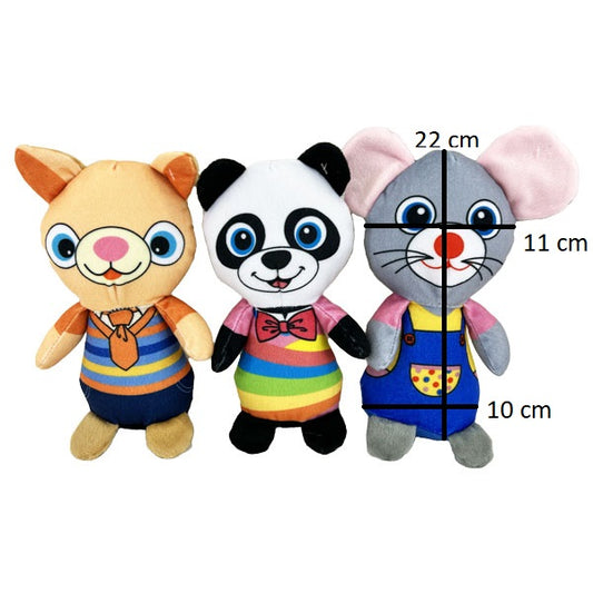 PELUCHE ANIMAUX 22 CM X12PCS (MJ40324)