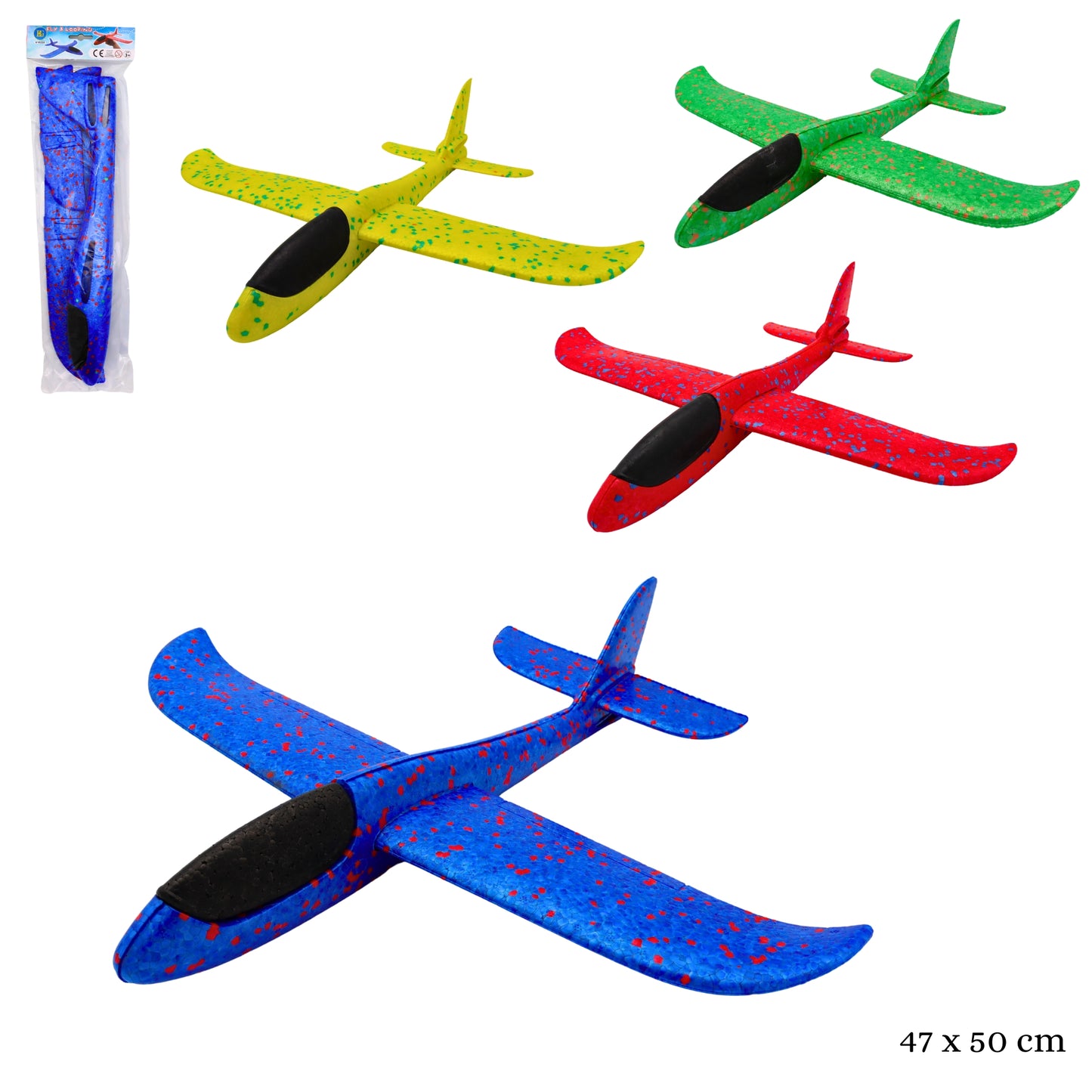 PLANEUR AVION STYRO 47 CM (BG45220) 72/24