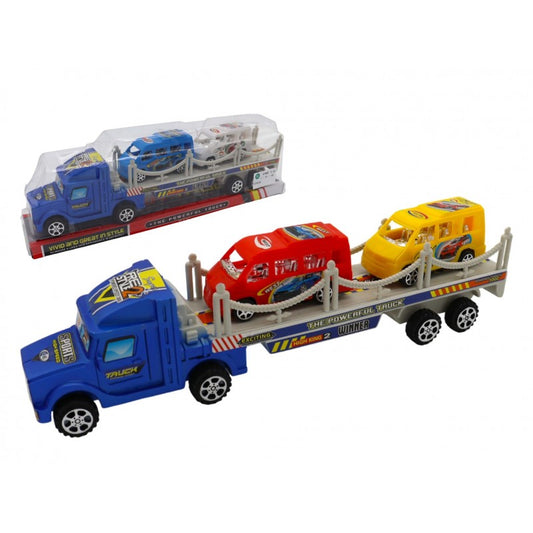 CAMION TRANSPORT 2 VEHICULES 30 CM (MJ70512) 96/24