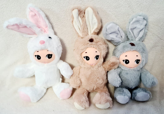 PELUCHE BEBE PYJAMA LAPIN 18 CM (MJ50194) 108/12