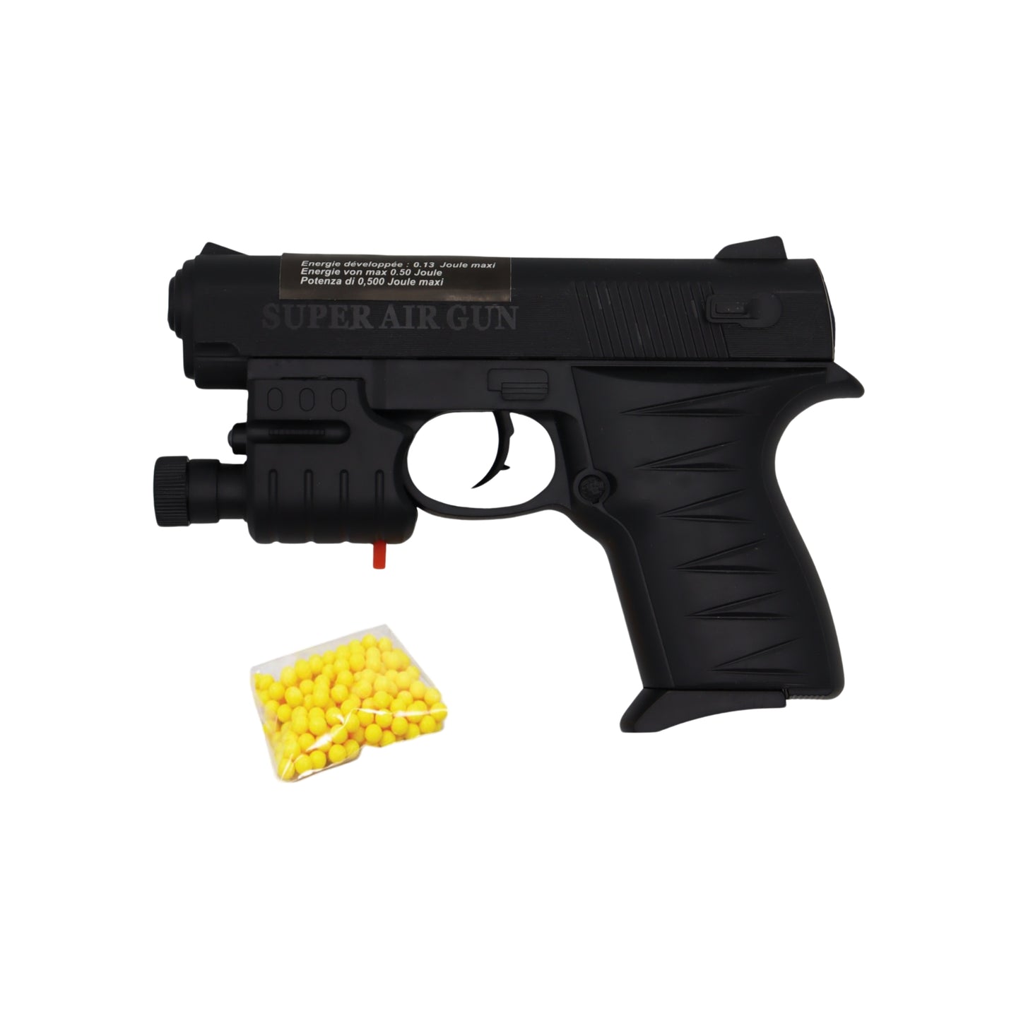 PISTOLET BILLES 15 CM LAMPE BLEUE (BG50705) 144/72