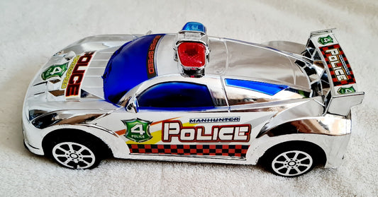 VOITURE POLICE ARGENT 22 CM FR (MJ70475)