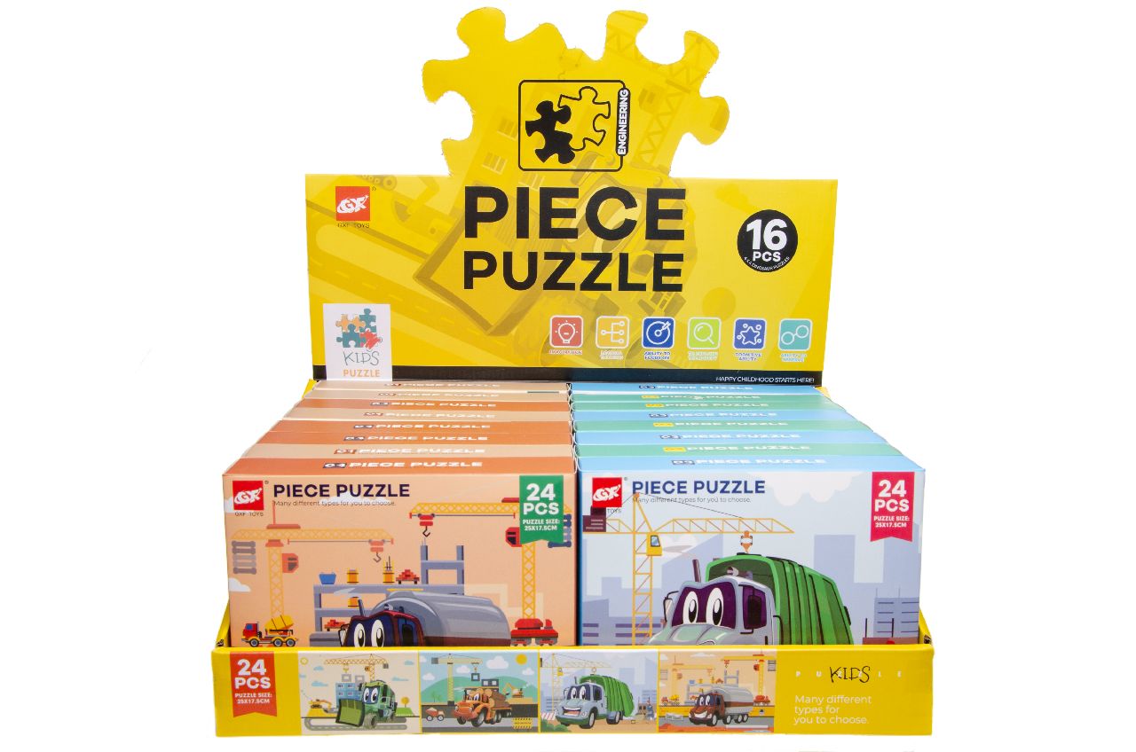 PUZZLE VEHICULE X16PCS (LG7386) 160