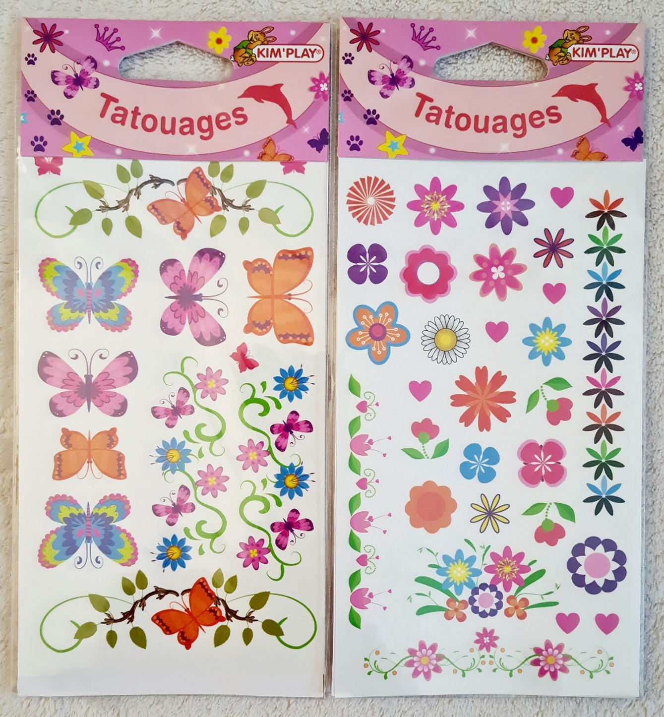 TATOUAGES FILLES 3A X24PCS (CO427)