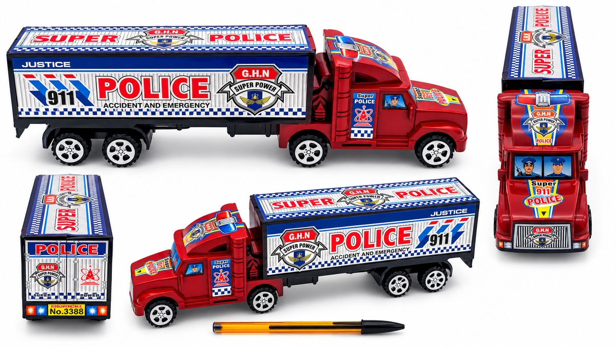 CAMION POLICE FRICTION 26 CM (MJ72219) 96/24