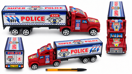 CAMION POLICE FRICTION 26 CM (MJ72219) 96/24