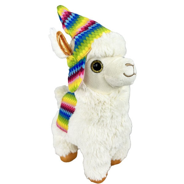 PELUCHE LAMA BONNET PERUVIEN 35CM (MJ50224) 6/48