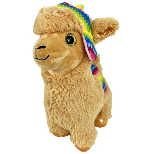 PELUCHE LAMA BONNET PERUVIEN 35CM (MJ50224) 6/48