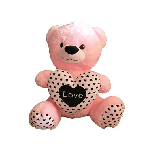 GROSSE PELUCHE OURS ROSE COEUR LOVE 60 CM (MJ9693) 6