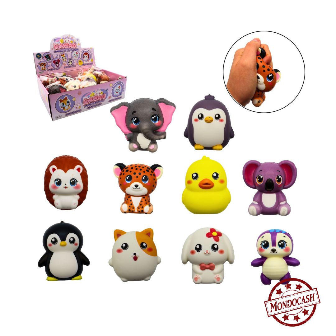 ANIMAUX KAWAII ANTISTRESS 6,5 CM X16PCS (BG11324) 192
