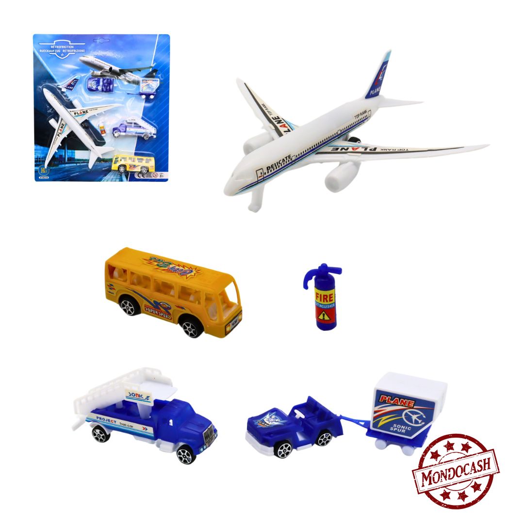 AVION AVEC 3 VEHICULES (BG46319) 24/96