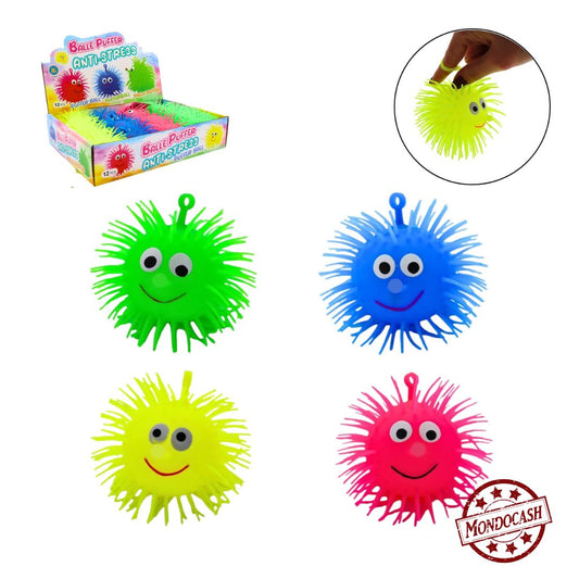 BALLE PUFFER LUMIERE 9 CM X12PCS (BG14516) 288