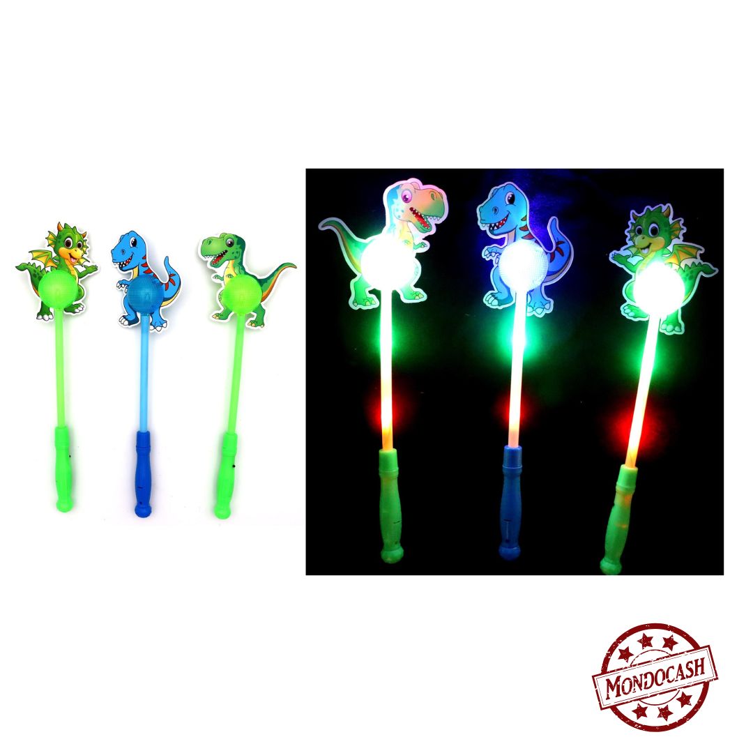 BATON LUMINEUX DINO 3A 38CM (BG16015) 48/144