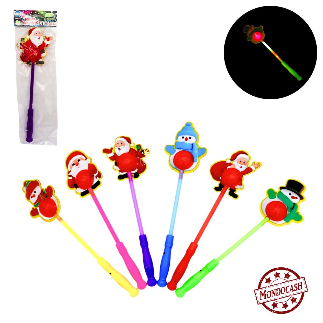 BATON LUMINEUX NOEL 6A 38CM (BG16114) 48/144