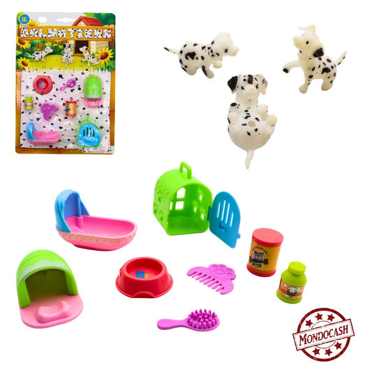 CHIEN DALMATIEN AVEC 8 ACCESSOIRES (BG11379) 144/24