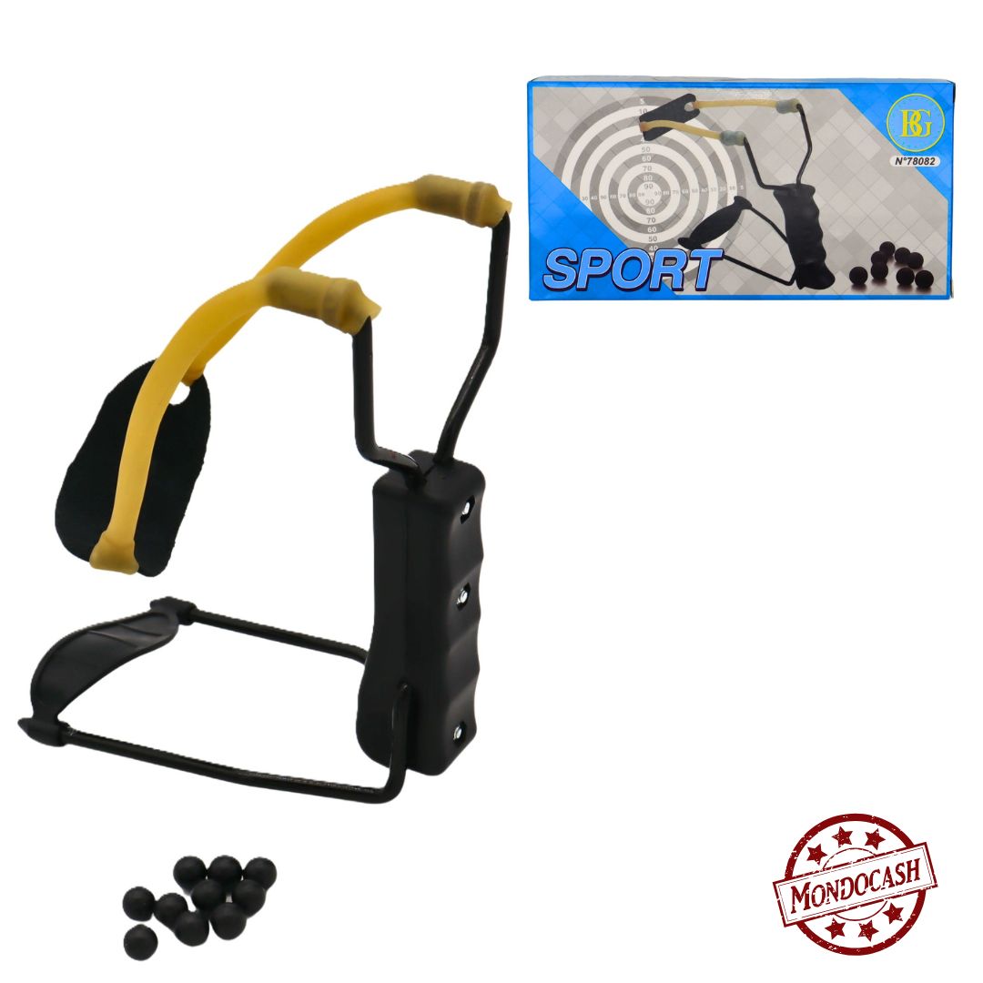 Fronde en plastique légère et facile à utiliser, idéale pour les jeux d'adresse en plein air. Son design simple permet une bonne prise en main pour s'amuser à viser des cibles. Un jouet classique qui développe la précision et la coordination lors des activités extérieures.