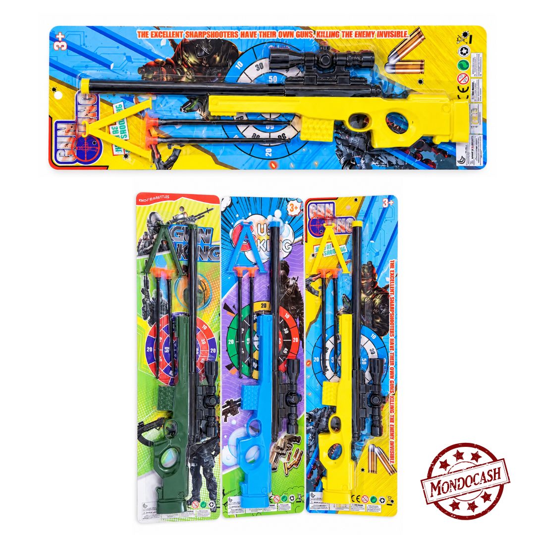 FUSIL 44 CM AVEC TREPIED ET VISEUR 2 FL (MJ70253) 144/36