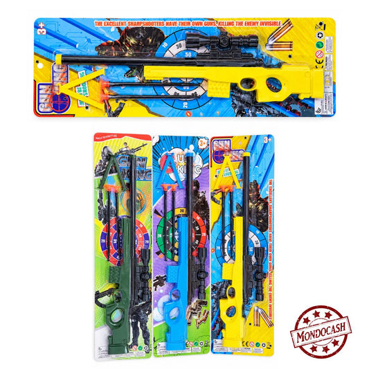 FUSIL 44 CM AVEC TREPIED ET VISEUR 2 FL (MJ70253) 144/36