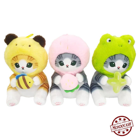 GROSSE PELUCHE CHAT KAWAI BONNET 45 CM (MJ80689) 12