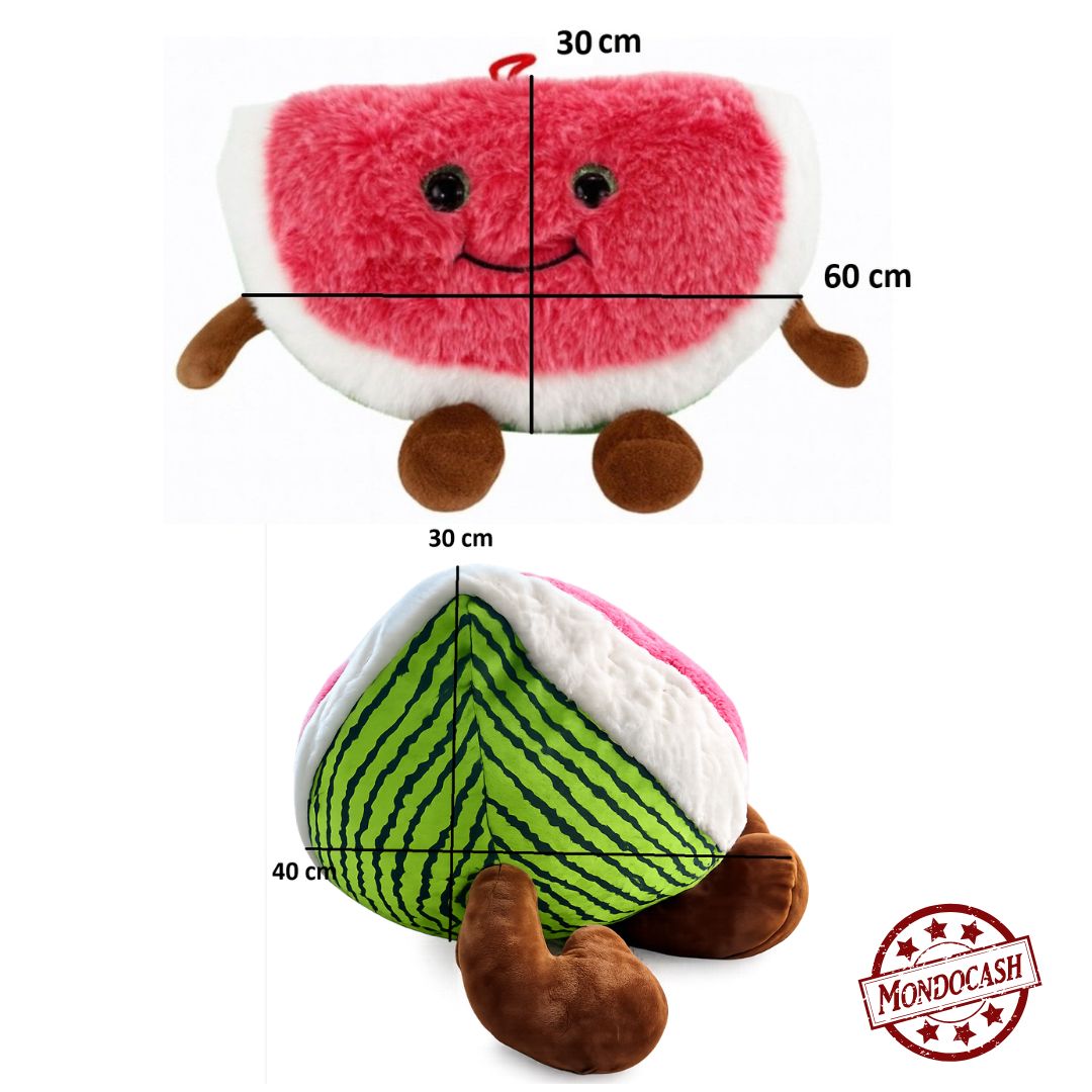 GROSSE PELUCHE PASTEQUE 60CM (MJ80818) 6