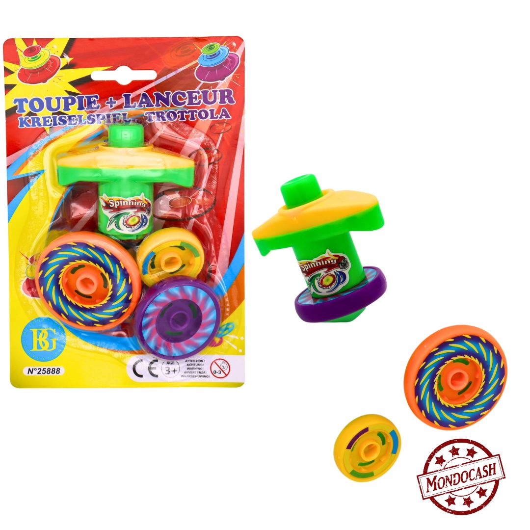 TOUPIE 3PCS AVEC LANCEUR (BG25888) 288/24