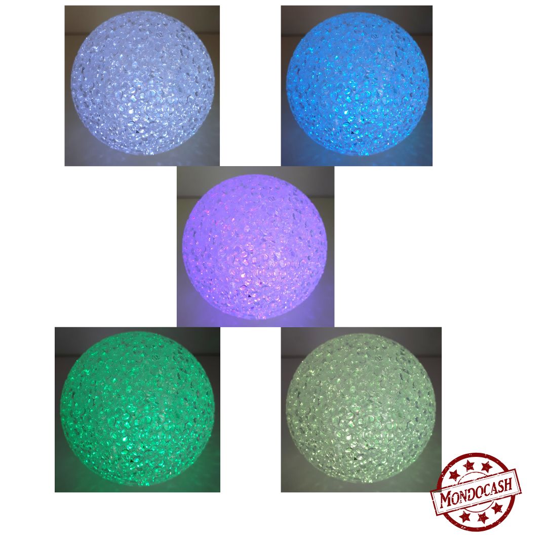 LAMPE LED BOULE 8 CM X12PCS (BG15759) 24/288