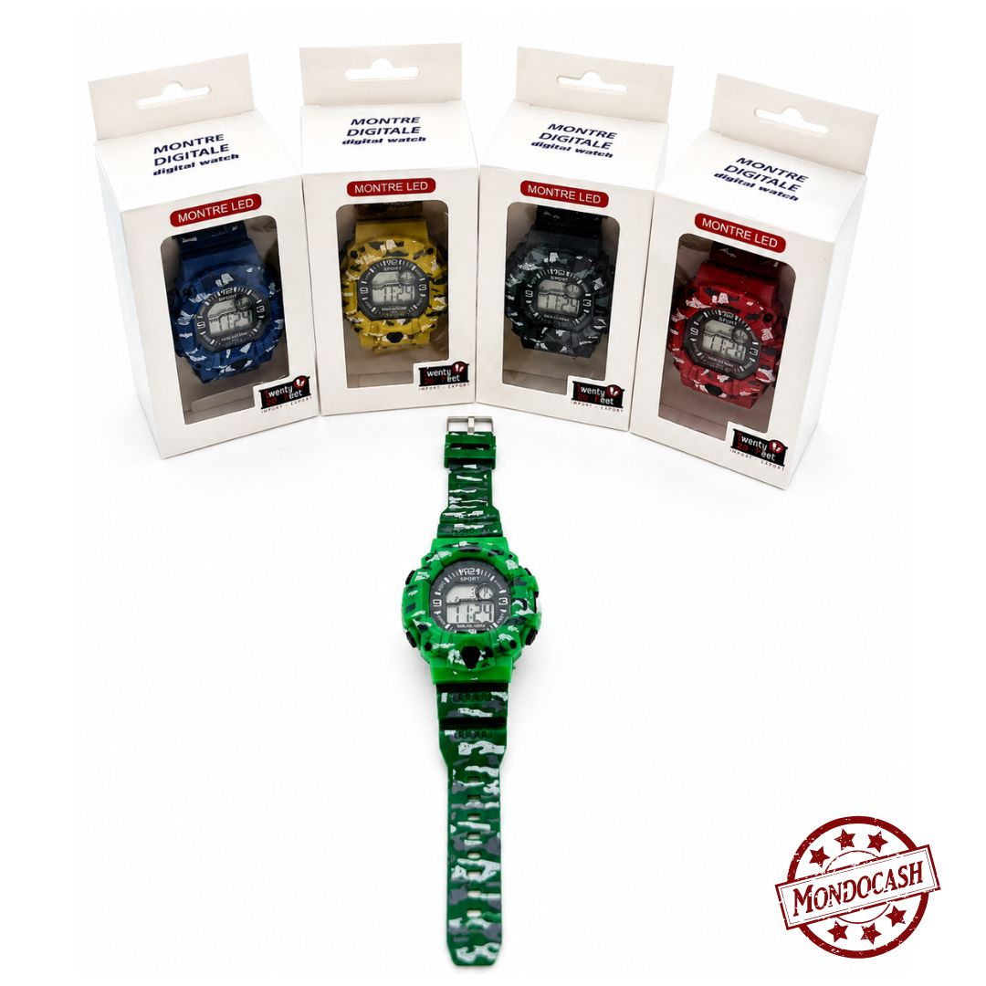 MONTRE CAMOUFLAGE DIGITAL HOMME (TF127816)