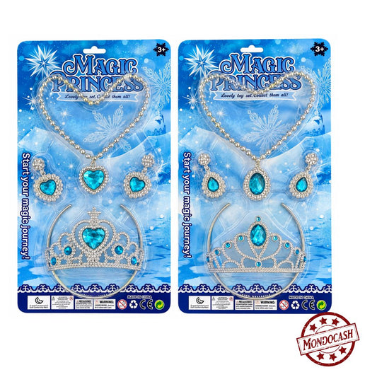 PARURE BIJOUX DIADEME BLEU (MJ70956) 144/24