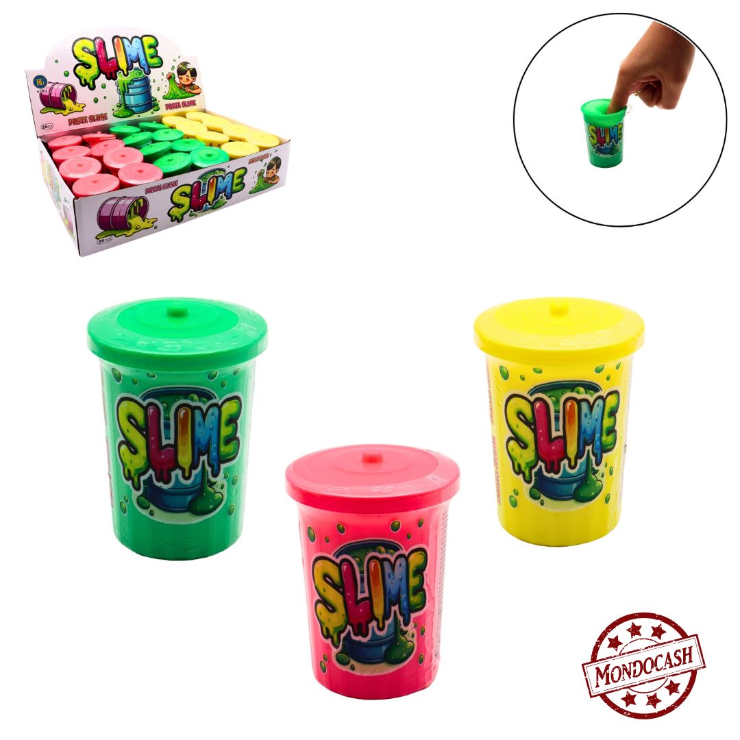 PATE SLIME BARIL FLUO  100 GR X24 PCS (BG13632) 288/24