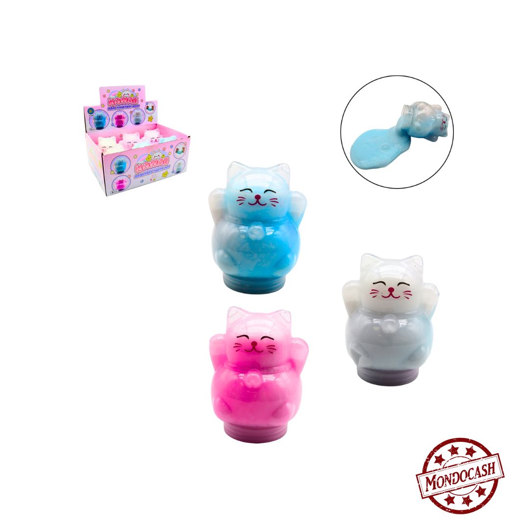 PATE SLIME CHAT KAWAII X6PCS (BG13588) 72/6
