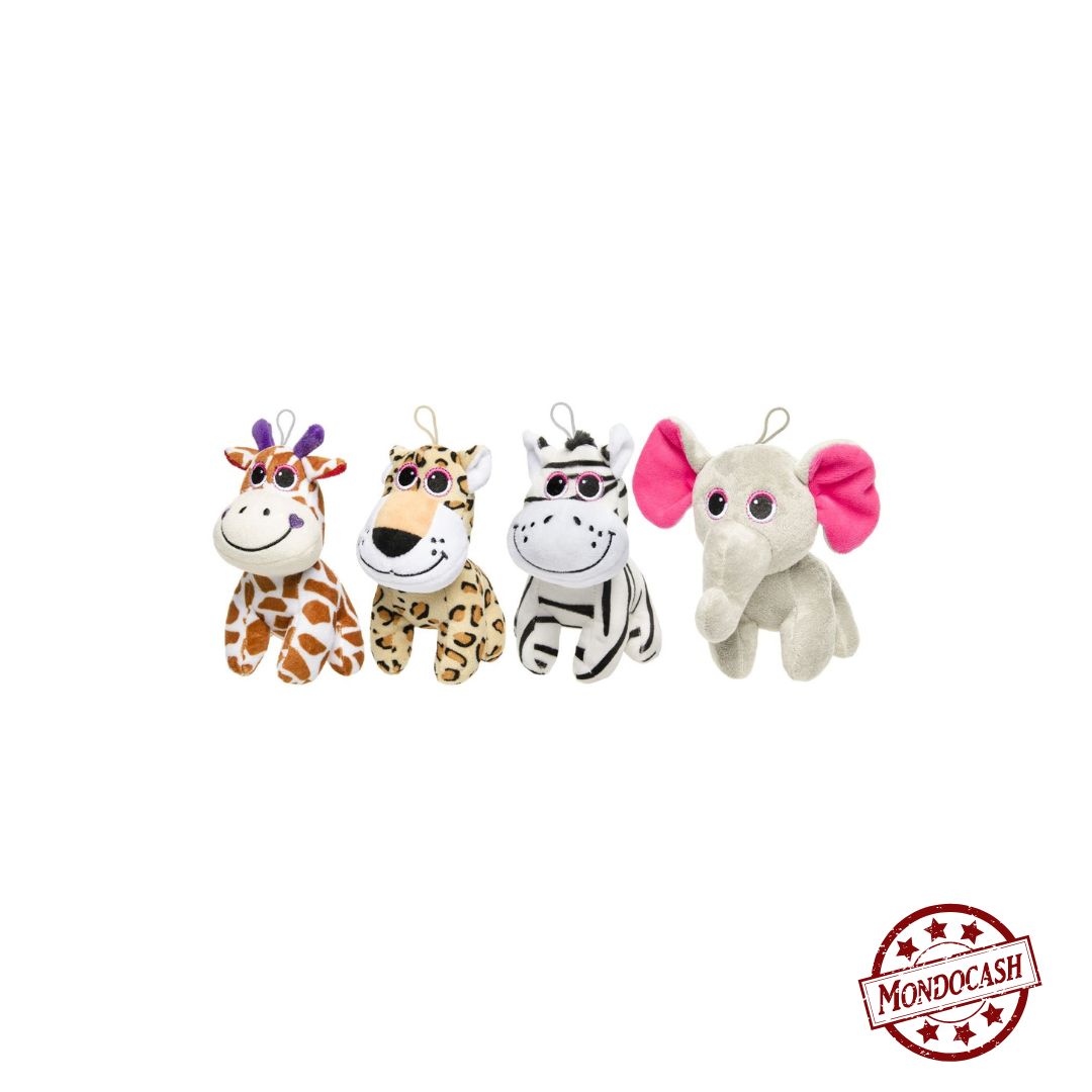 PELUCHE ANIMAUX SAUVAGES 16 CM X 12 PCS (LG1705) 240