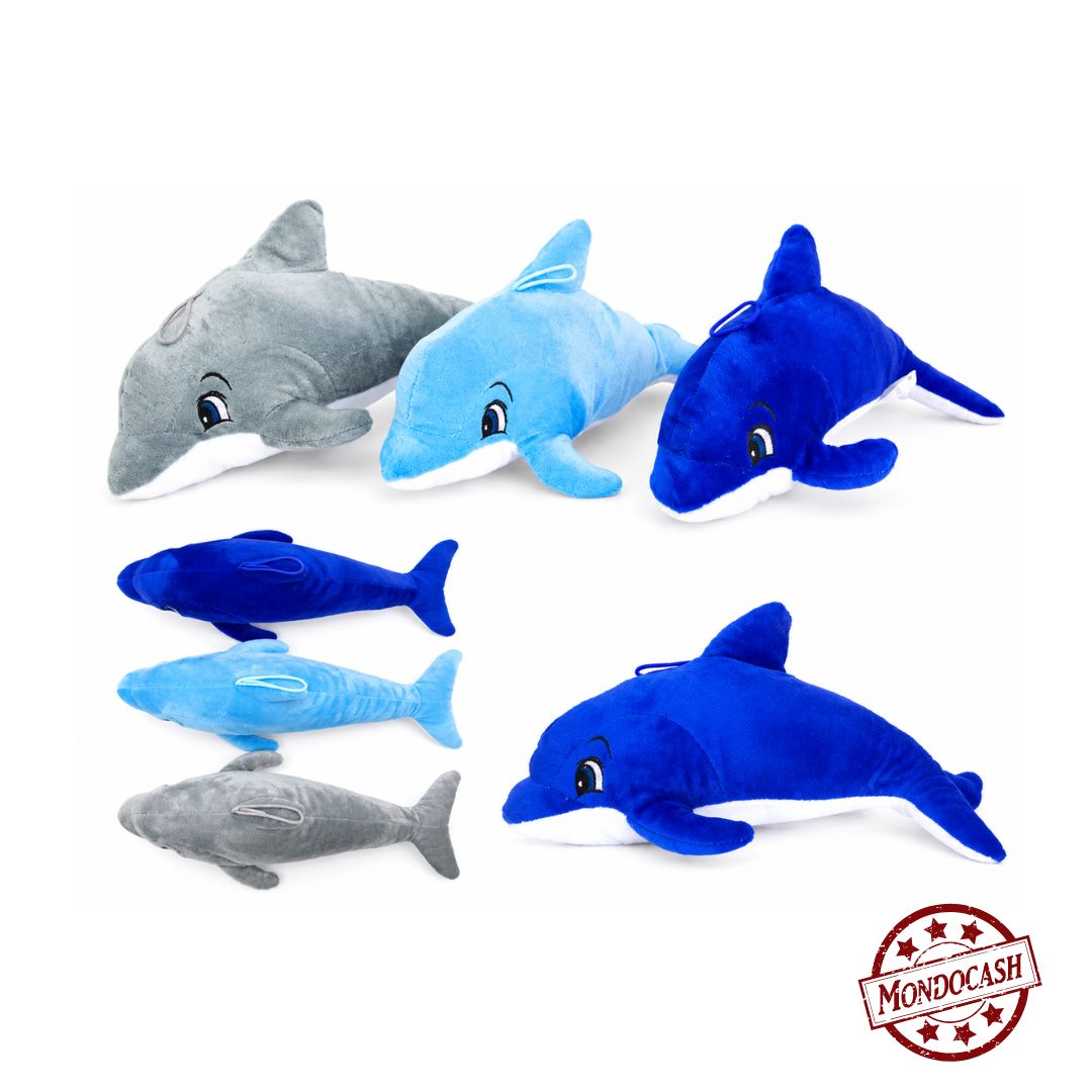 PELUCHE DAUPHIN 30 CM X 12 PCS (MJ2298)