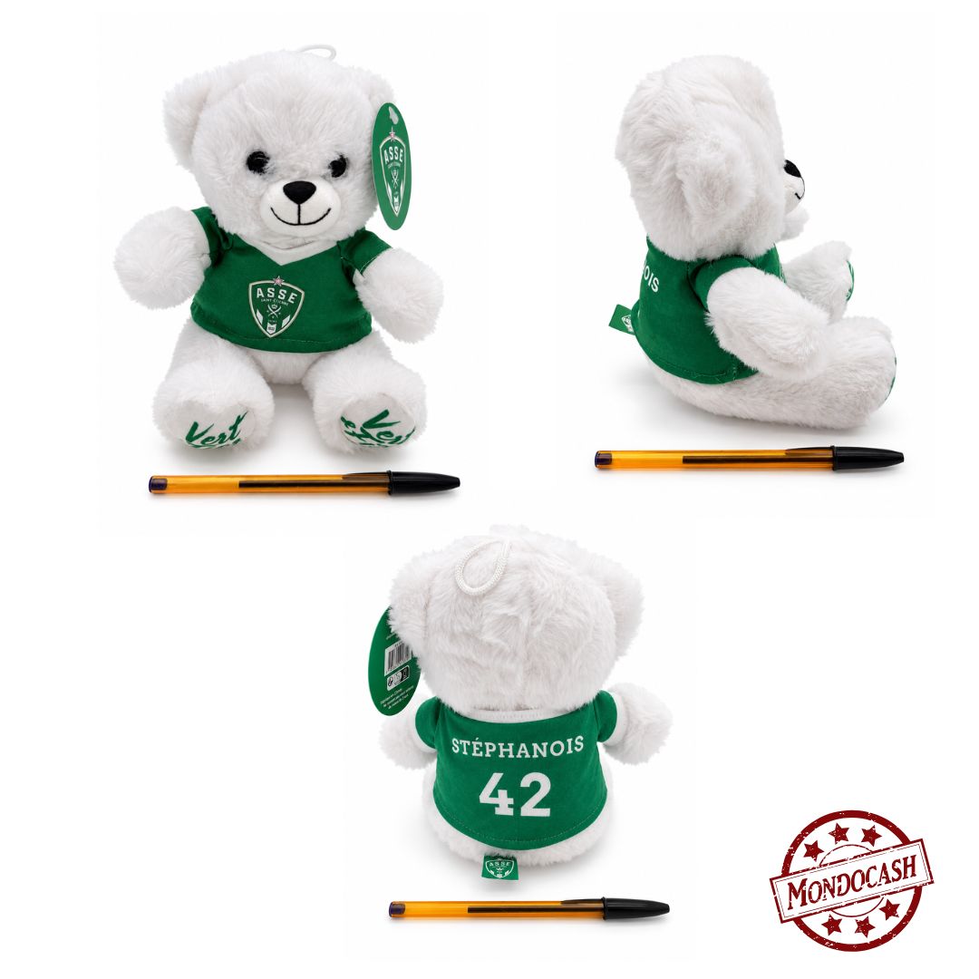 PELUCHE OURS A S ST ETIENNE 18 CM (MJASSE11782) 120
