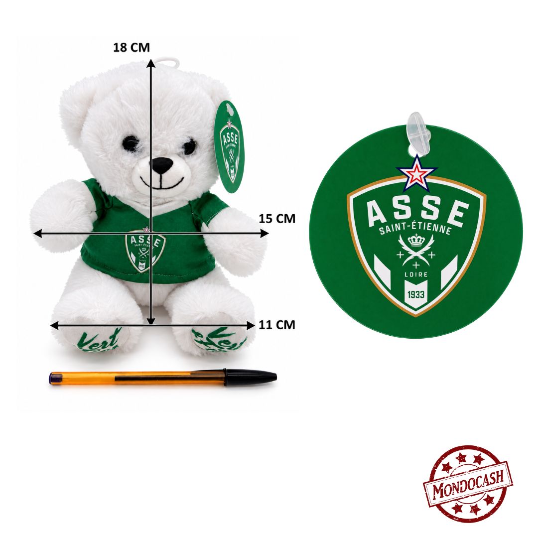 PELUCHE OURS A S ST ETIENNE 18 CM (MJASSE11782) 120