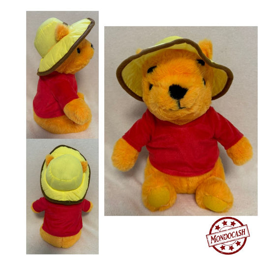 PELUCHE OURS JAUNE CHAPEAU 29 CM (MJ30578) 54/6