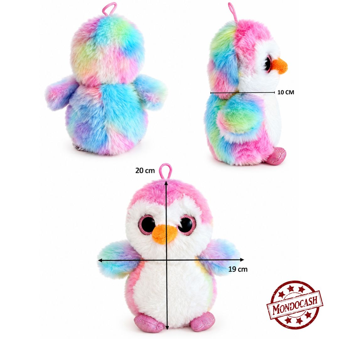 PELUCHE PINGOUIN TIE AND DYE 20 CM (MJ40706) 108
