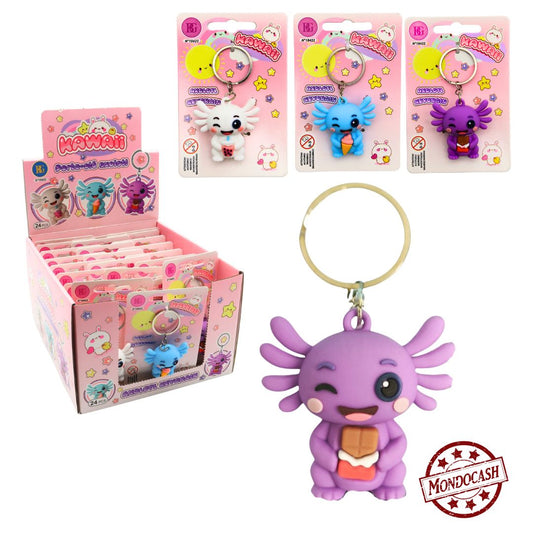 PORTE CLE AXOLOTL KAWAÏ X24 PCS (BG18422) 288/24