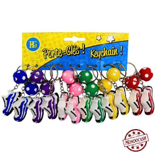 PORTE CLE BASKET FOOT BALLON X12PCS (BG18125) 576/288