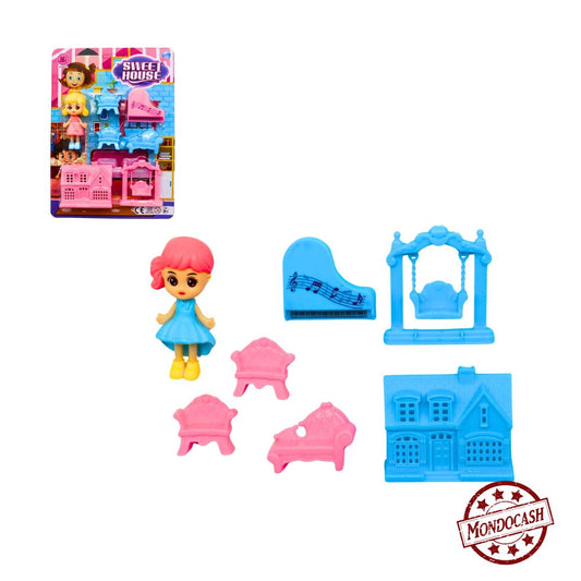 POUPEE 10 CM 6 MEUBLES (BG42311) 144