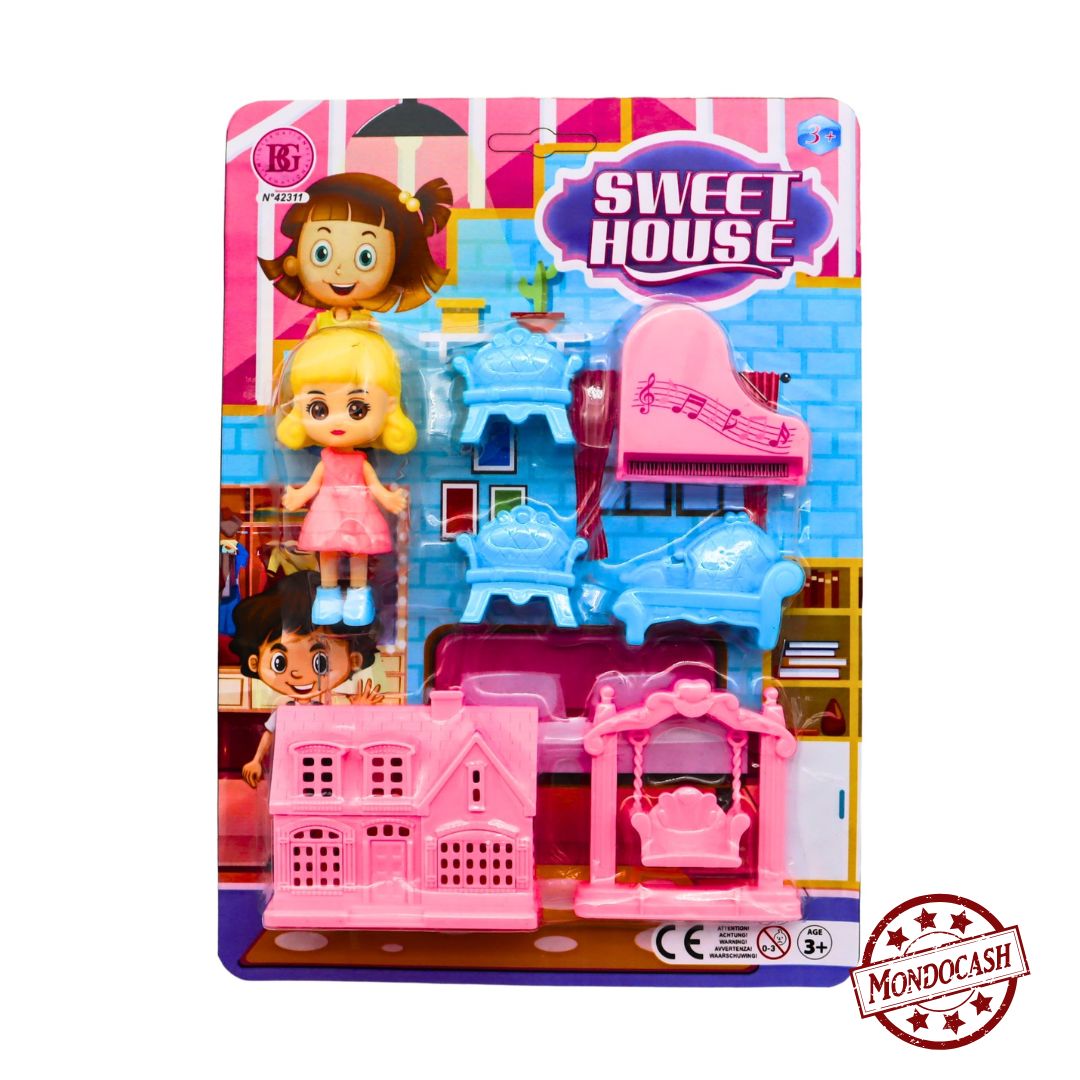 POUPEE 10 CM 6 MEUBLES (BG42311) 144