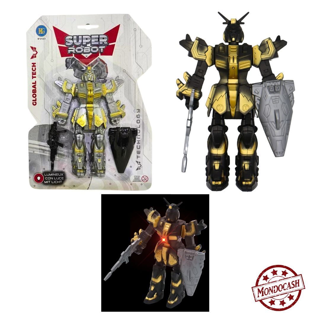 ROBOT NOIR 19 CM LUMINEUX (BG21323) 24/96